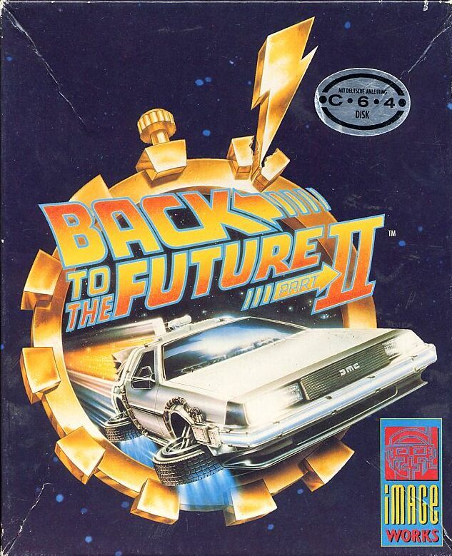 Back to the Future II box art for Amiga